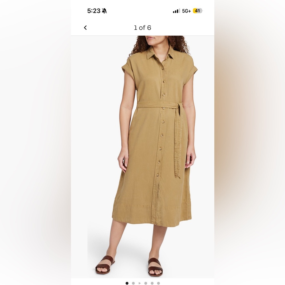 Faherty Arlie short sleeve dress